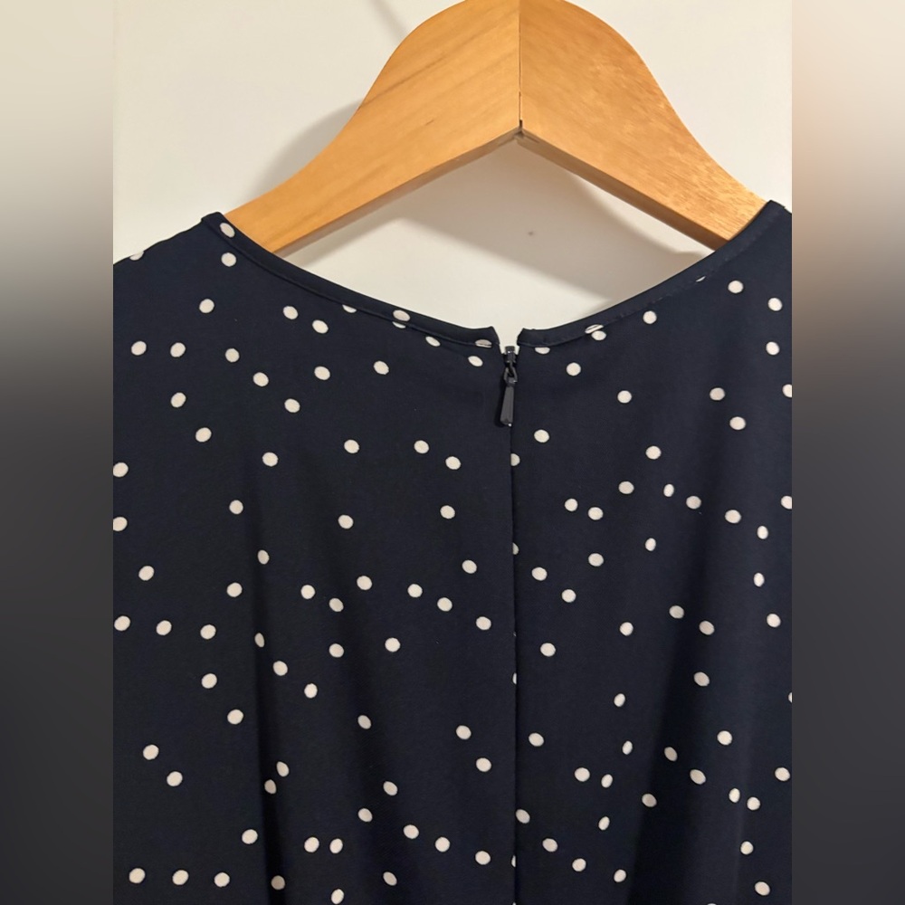 Reiss Navy Polka Dot Sleeveless Jumpsuit - Picture 10 of 12